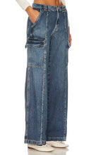 Hudson Jeans Midrise Utility Wide Leg in Blue