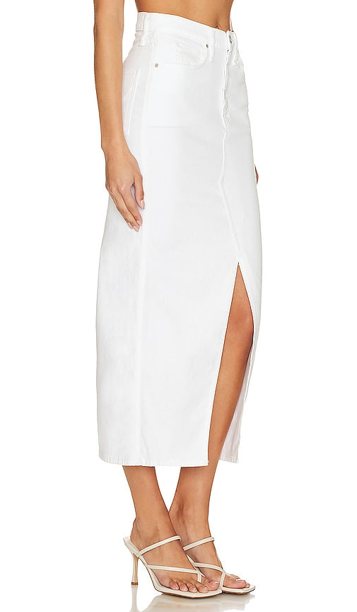 Hudson Jeans Reconstructed Skirt in White