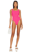 Hunza G Classic Square Neck One Piece in Pink