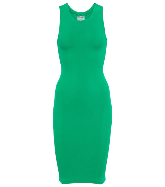 Hunza G Iris scoop-neck bodycon minidress