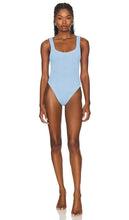 Hunza G Square Neck One Piece in Baby Blue