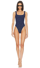 Hunza G Square Neck One Piece in Navy