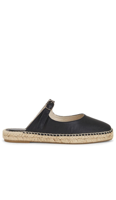 INTENTIONALLY BLANK Reports Flat in Black | Black Flat Espadrilles for Women