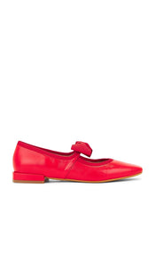INTENTIONALLY BLANK London Flat in Red | Cherry Mary Jane Flats for Women