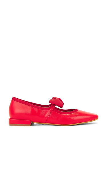 INTENTIONALLY BLANK London Flat in Red | Cherry Mary Jane Flats for Women