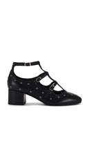 INTENTIONALLY BLANK Pickle Heel in Black | Black Mary Jane Flats for Women