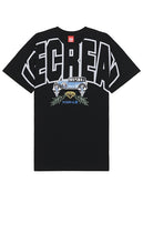 ICECREAM Collegiate Tee in Black - T-shirt collégial ICECREAM en noir - ICECREAM 黑色学院 T 恤 - ICECREAM Collegiate T-Shirt in Schwarz - ICECREAM 대학 티셔츠 - T-shirt collegiale ICECREAM in nero
