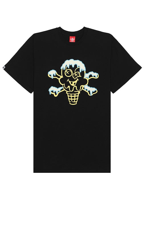 ICECREAM Iceberg Tee in Black - T-shirt Iceberg ICECREAM en noir - ICECREAM 黑色冰山 T 恤 - ICECREAM Iceberg T-Shirt in Schwarz - ICECREAM 아이스버그 티셔츠 - T-shirt Iceberg Icecream in nero