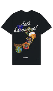ICECREAM Patches Knit Tee in Black