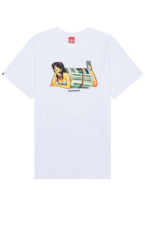ICECREAM Pleasantville Tee in White - T-shirt ICECREAM Pleasantville en blanc - ICECREAM Pleasantville 白色 T 恤 - ICECREAM Pleasantville T-Shirt in Weiß - ICECREAM Pleasantville 티셔츠 화이트 색상 - T-shirt Icecream Pleasantville in bianco
