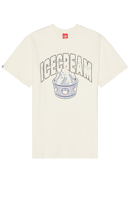 ICECREAM Toppings Short Sleeve Tee in White - T-shirt à manches courtes ICECREAM Toppings en blanc - ICECREAM Toppings 白色短袖 T 恤 - ICECREAM Toppings Kurzarm-T-Shirt in Weiß - ICECREAM Toppings 반팔 티셔츠 화이트 색상 - T-shirt a maniche corte Icecream Toppings in bianco