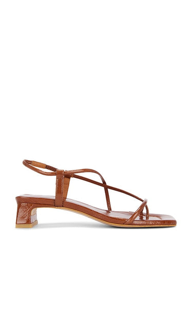 INTENTIONALLY BLANK Anca Sandal in Brown | Chestnut Strappy Sandals for Women
