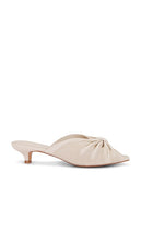 INTENTIONALLY BLANK Curfew Heel in Cream | Cream Open Toe Mules for Women