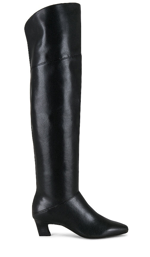 INTENTIONALLY BLANK Deluca Boot in Black - INTENTIONNELLEMENT BLANK Botte Deluca en noir - 特意空白 Deluca 黑色靴子 - ABSICHTLICH BLANK Deluca Stiefel in Schwarz - INTENTIONALLY BLANK 델루카 부츠 블랙 컬러 - Stivale Deluca INTENTIONALLY BLANK in nero