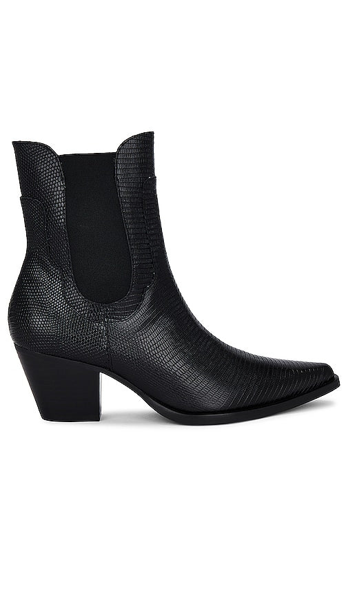 INTENTIONALLY BLANK Deputy Boot in Black - Botte d'adjoint intentionnellement vierge en noir - 特意空白黑色副靴 - ABSICHTLICH BLANK Deputy Boot in Schwarz - INTENTIONALLY BLANK 보조 부츠 블랙 색상 - INTENZIONALMENTE BIANCO Vice Boot in nero