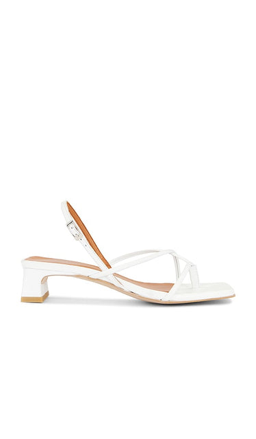 INTENTIONALLY BLANK Fifi Sandal in White | Ice Strappy Sandals for Women