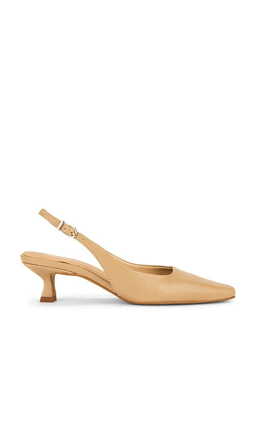 INTENTIONALLY BLANK Parker Heel in Nude | Clay Sling Back Heels for Women