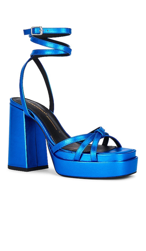 INTENTIONALLY BLANK x REVOLVE Detroit Platform Sandal in Blue