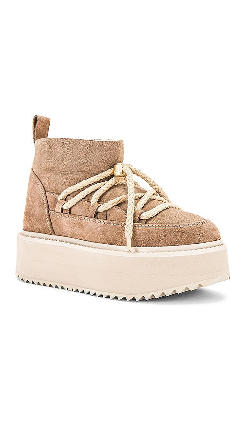 INUIKII Classic Low Platform Boot in Tan