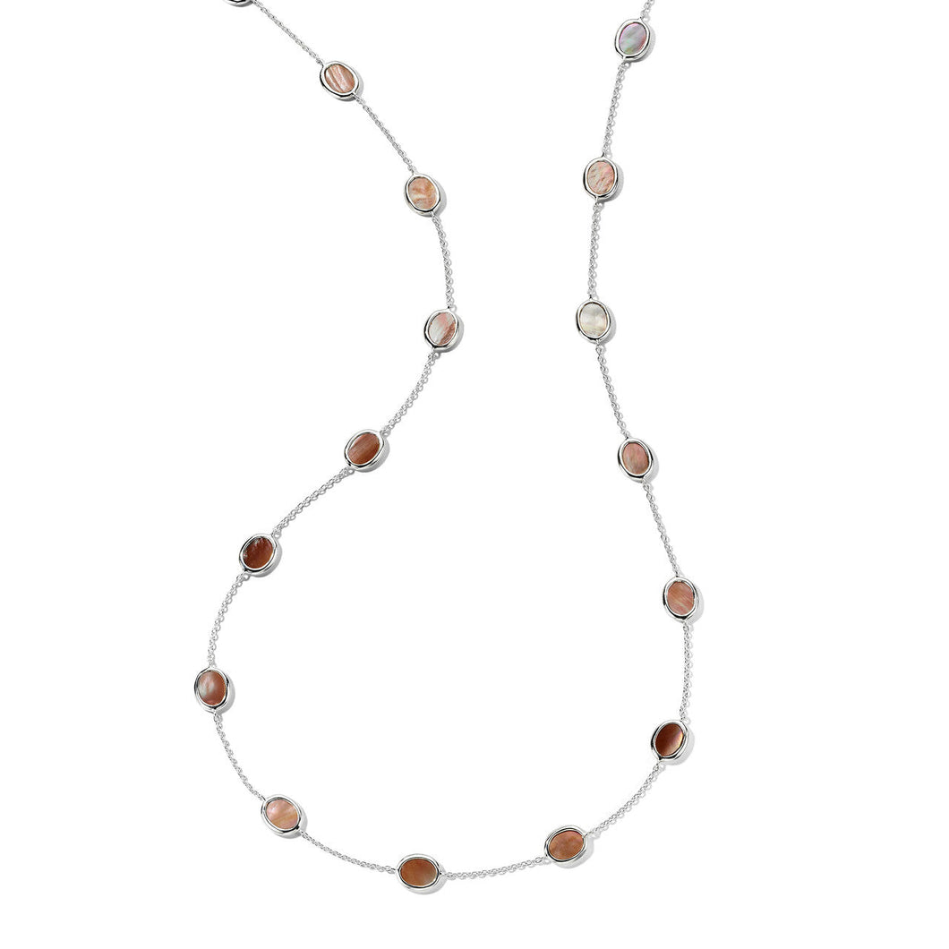 IPPOLITA Confetti Brown Shell Necklace in Sterling Silver - POLISHED ROCK CANDY