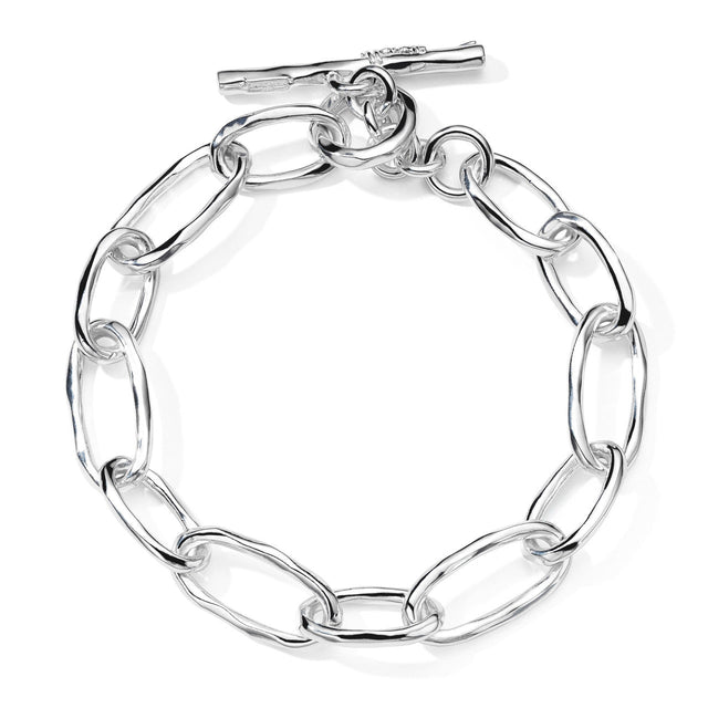 IPPOLITA Faceted Oval Link Bracelet in Sterling Silver - CLASSICO