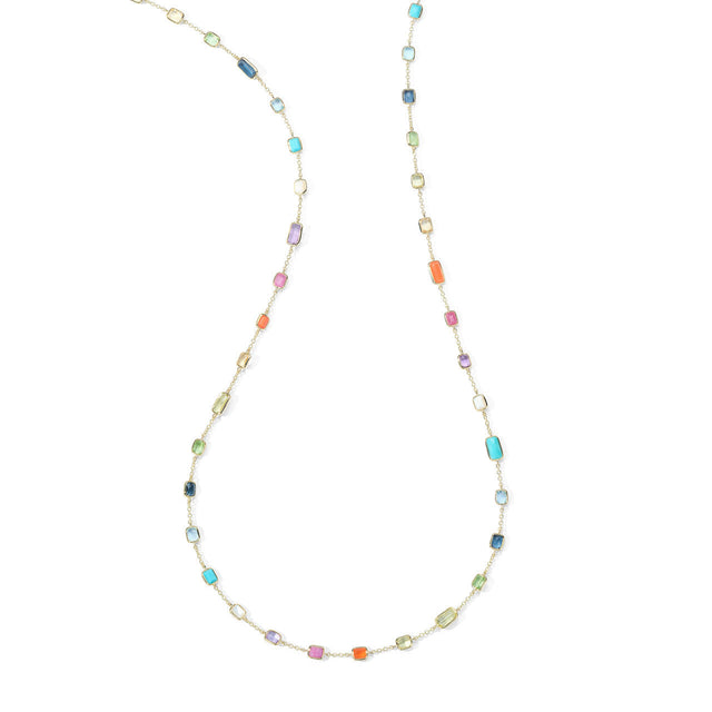 IPPOLITA Long Gelato Necklace in 18k Yellow Gold Summer Rainbow - ROCK CANDY