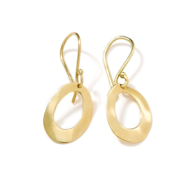 IPPOLITA Mini Wavy Oval Earrings in Yellow Gold - CLASSICO