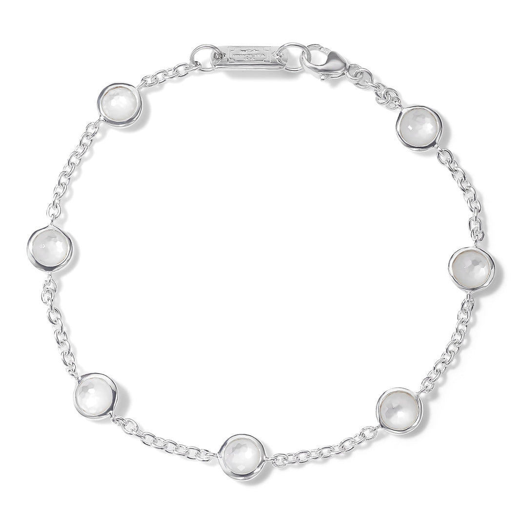 IPPOLITA Mother-of-Pearl 7-Stone Station Bracelet in Sterling Silver - LOLLIPOP
