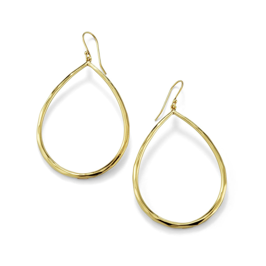 IPPOLITA Sculpted Open Teardrop Earrings in Yellow Gold - CLASSICO