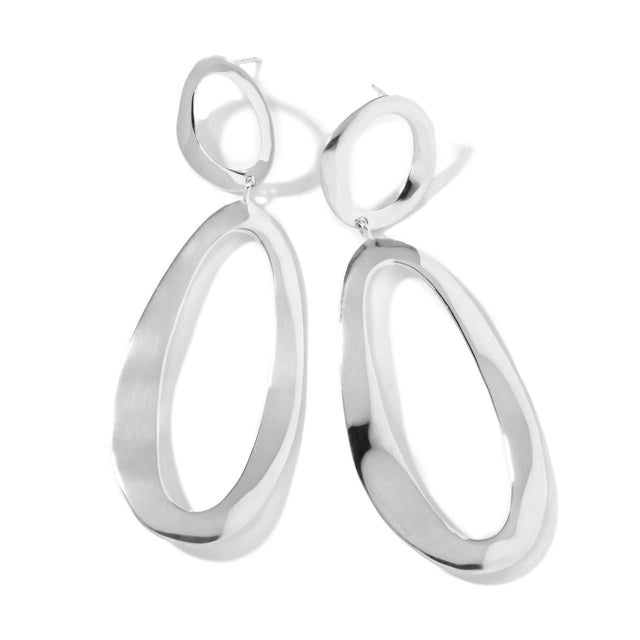IPPOLITA Silver Long Snowman Earrings - CLASSICO