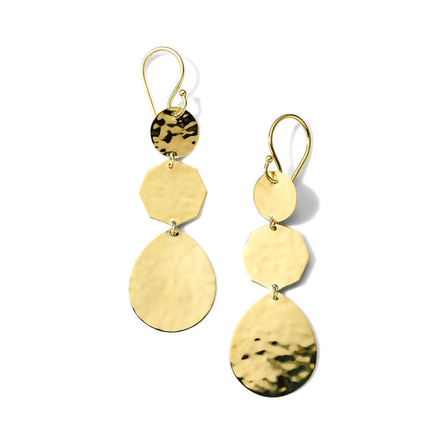 IPPOLITA Small Crinkle Crazy 8's Earrings in Yellow Gold - CLASSICO