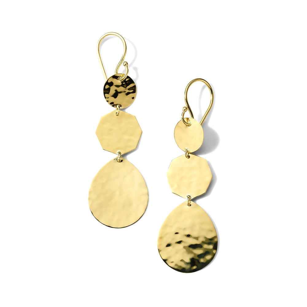 IPPOLITA Small Crinkle Crazy 8's Earrings in Yellow Gold - CLASSICO