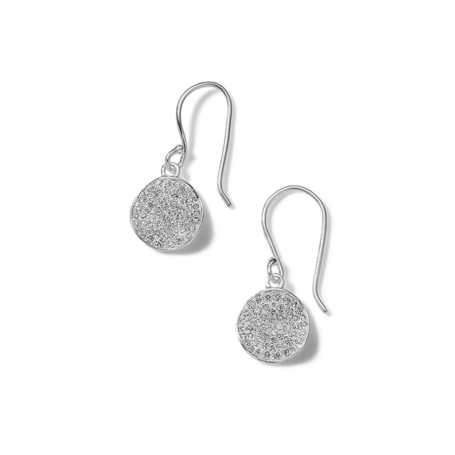 IPPOLITA Small Flower Earrings in Sterling Silver with Diamonds - STARDUST