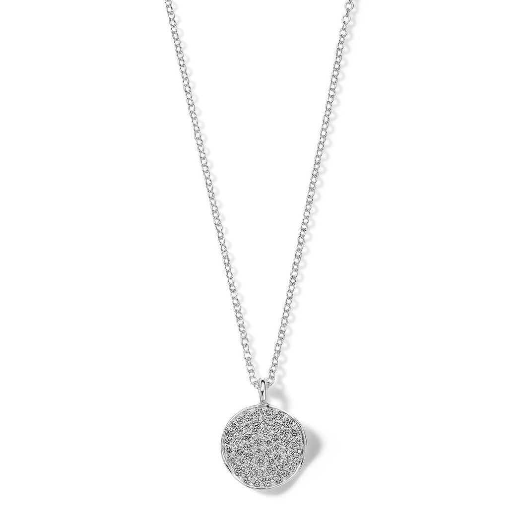IPPOLITA Small Flower Pendant Necklace in Sterling Silver with Diamonds - STARDUST