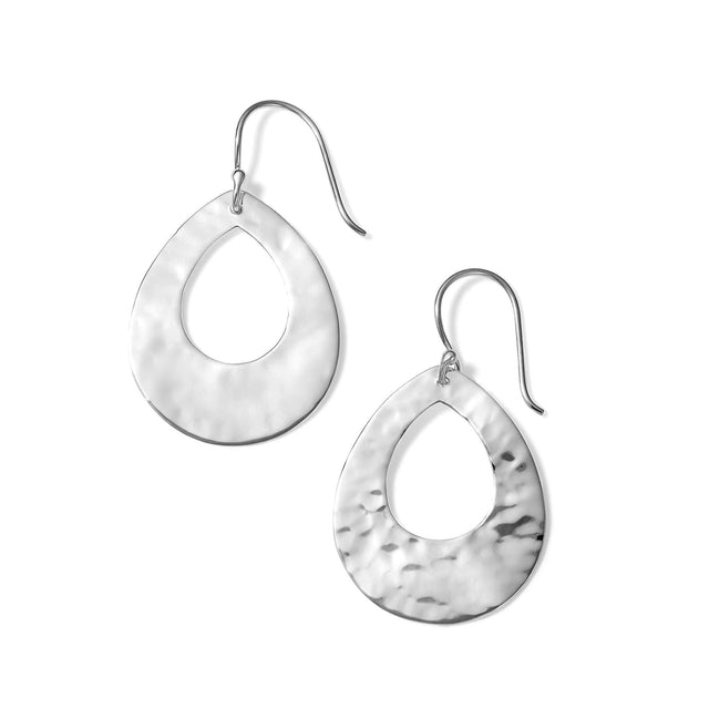 IPPOLITA Sterling Silver Small Teardrop Crinkle Earrings - CLASSICO