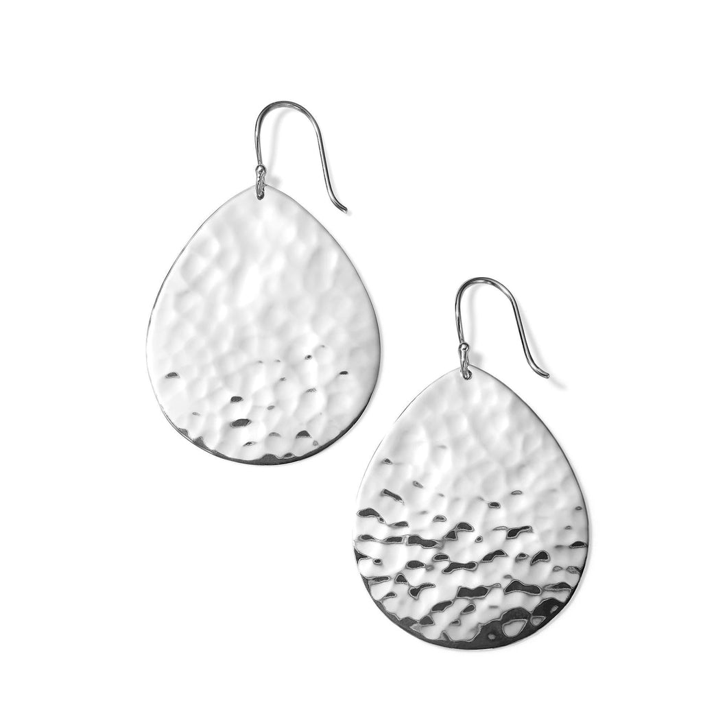 IPPOLITA Sterling Silver Teardrop Crinkle Earrings - CLASSICO