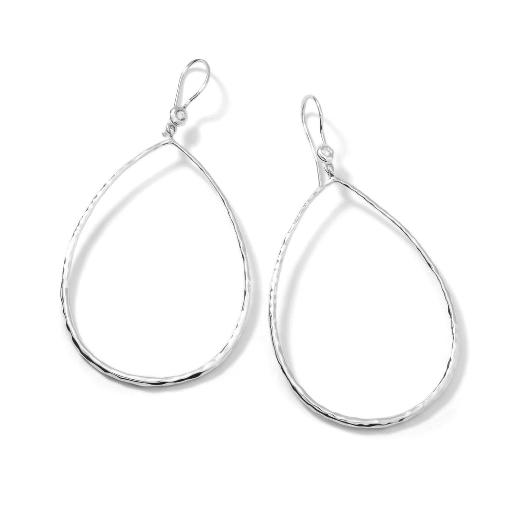 IPPOLITA Teardrop Earrings in Sterling Silver with Diamonds 1/15ctw - STARDUST