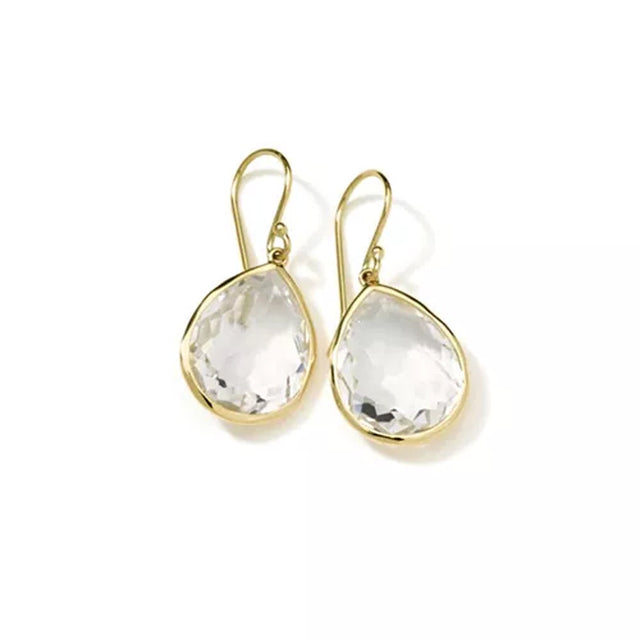 IPPOLITA Teeny Teardrop Earrings In Yellow Gold - ROCK CANDY