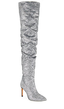 IRO Eva Over The Knee Boot in Metallic Silver
