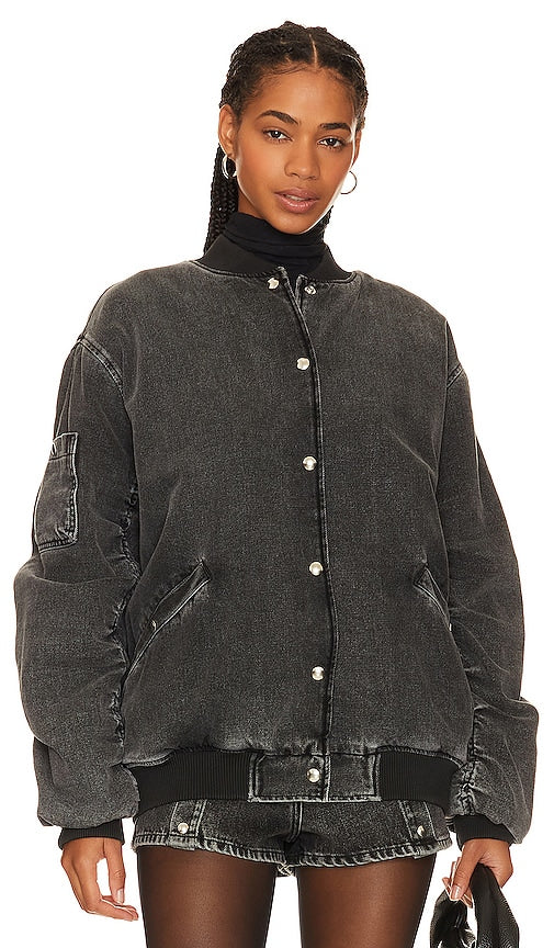 IRO Ilaro Bomber Jacket in Charcoal