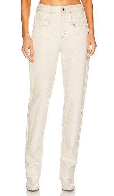 Isabel Marant Etoile Vendelia Straight in Beige - Isabel Marant Etoile Vendelia droite en beige - Isabel Marant 米色 Etoile Vendelia 直筒裤 - Isabel Marant Etoile Vendelia Straight in Beige - Isabel Marant Etoile Vendelia 스트레이트 베이지 색상 - Isabel Marant Etoile Vendelia Dritto in Beige