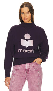 Isabel Marant Etoile Moby Sweatshirt in Purple - Isabel Marant Etoile Sweat Moby en Violet - Isabel Marant Etoile Moby 紫色运动衫 - Isabel Marant Etoile Moby Sweatshirt in Lila - Isabel Marant Etoile 모비 스웨트셔츠 색상은 퍼플입니다. - Felpa Isabel Marant Etoile Moby in viola