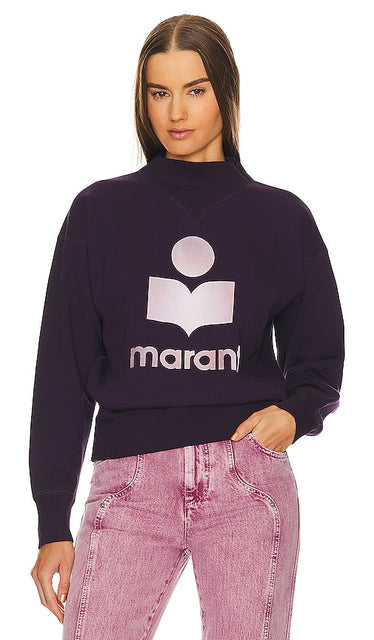 Isabel Marant Etoile Moby Sweatshirt in Purple - Isabel Marant Etoile Sweat Moby en Violet - Isabel Marant Etoile Moby 紫色运动衫 - Isabel Marant Etoile Moby Sweatshirt in Lila - Isabel Marant Etoile 모비 스웨트셔츠 색상은 퍼플입니다. - Felpa Isabel Marant Etoile Moby in viola