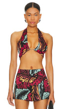 Indah Jalen Top in Red,Teal - Haut Indah Jalen en rouge, sarcelle - Indah Jalen 红色、青色上衣 - Indah Jalen Top in Rot, Blaugrün - Indah Jalen 탑 - Top Indah Jalen in rosso, verde acqua