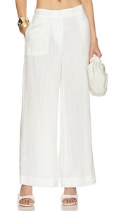 Indah Sanobel Trouser in Ivory - Pantalon Indah Sanobel en ivoire - Indah Sanobel 象牙色长裤 - Indah Sanobel Hose in Elfenbein - Indah Sanobel 바지 아이보리 색상 - Pantaloni Indah Sanobel in avorio