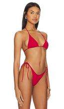 Indah Skylar Triangle Bikini Top in Red