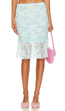 Indah Teresa Lace Midi Skirt in Baby Blue - Indah Teresa - Jupe mi-longue en dentelle bleu bébé - Indah Teresa 淡蓝色蕾丝中长半身裙 - Indah Teresa Spitzen-Midirock in Babyblau - Indah Teresa 레이스 미디 스커트 - Gonna longuette in pizzo Indah Teresa in celeste