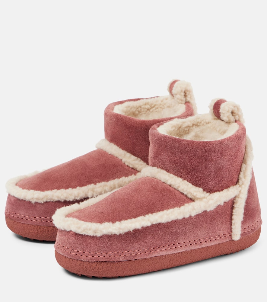 Inuikii Classic shearling-trimmed suede snow boots