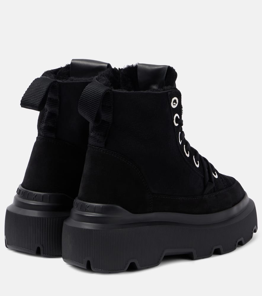 Inuikii Matilda shearling-lined suede lace-up boots