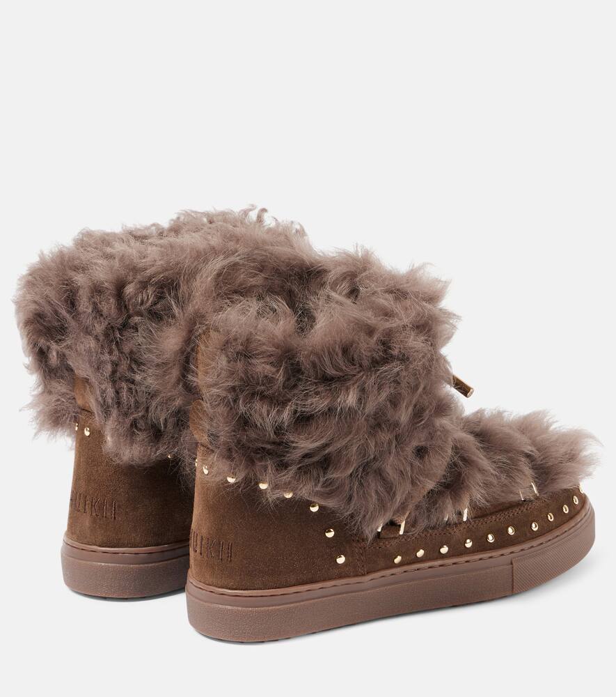 Inuikii Shearling and suede ankle boots